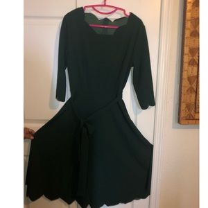 Dark green maxi dress